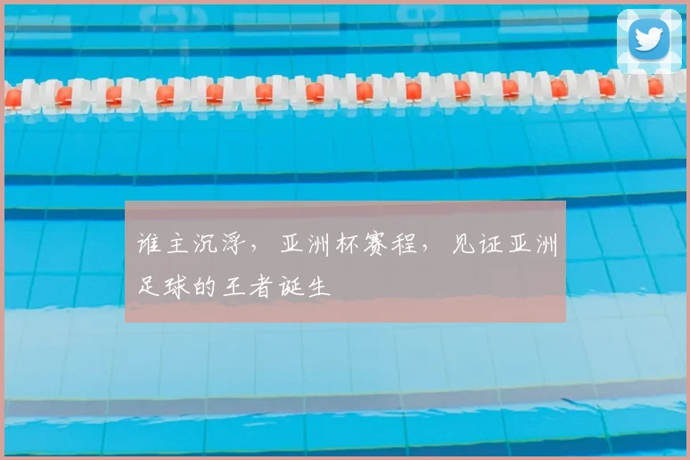 谁主沉浮，亚洲杯赛程，见证亚洲足球的王者诞生